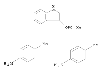 1H-Indol-3-ol, dihydrogen phosphate (ester), compd. with 4-methylbenzenamine (1:2) (9CI)(103404-81-5)